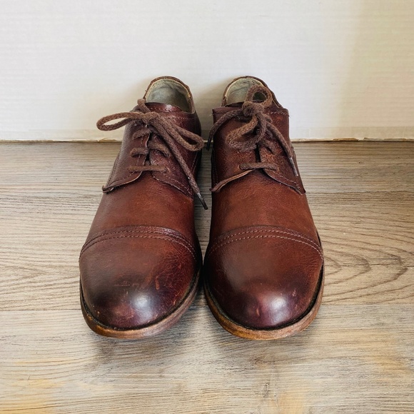 Frye, Mens Brown Captoe Oxfords,11D. main image 5